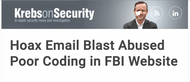 Lees meer over het artikel FBI website lekt duizenden spammailtjes