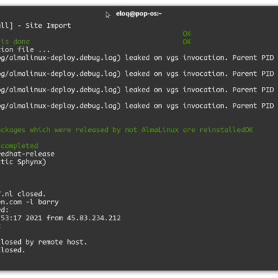 Lees meer over het artikel Alma linux deployed
