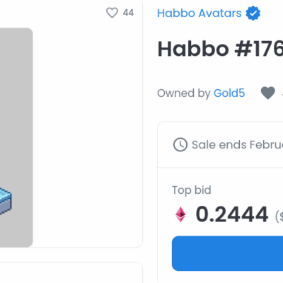 Lees meer over het artikel Habbo Hotel heeft al maanden NFTs in de shop