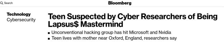 Lees meer over het artikel Lapsus$ Mastermind 16 yo living with his mom near Oxford