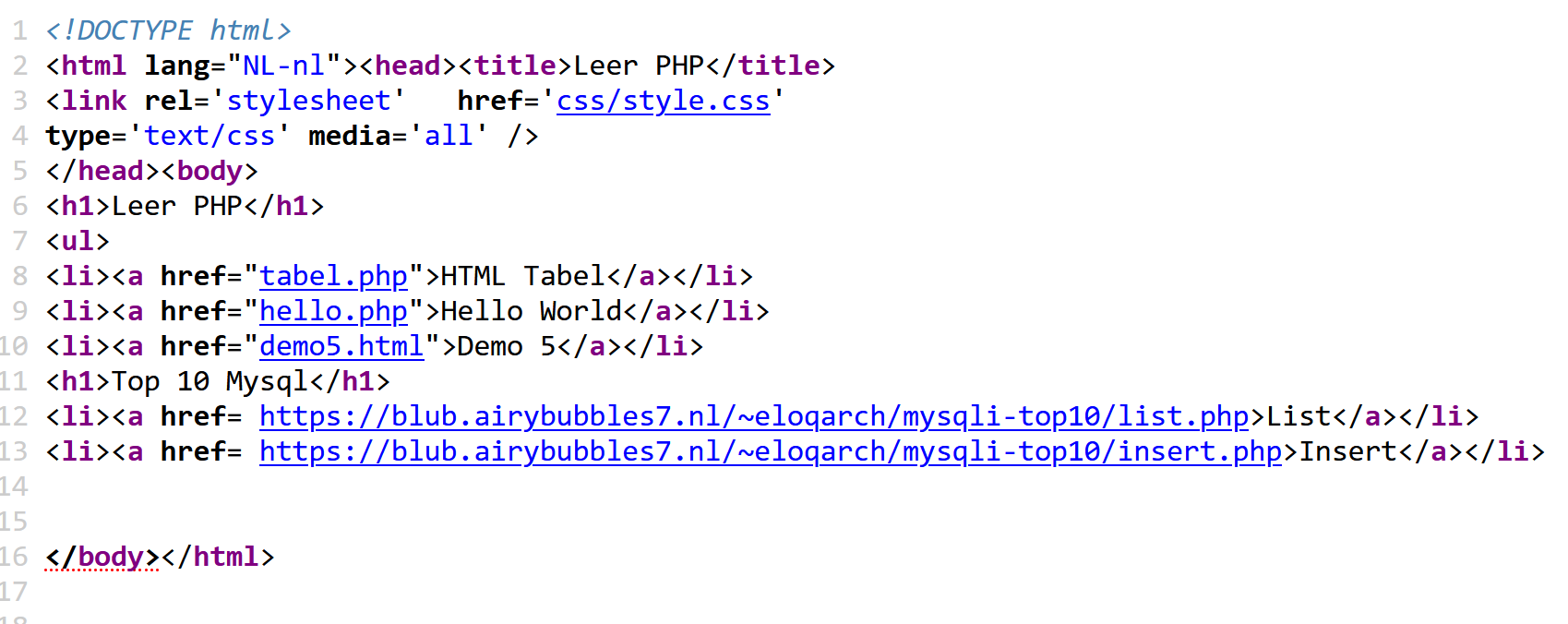 Je bekijkt nu HTML Starter Website