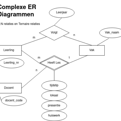 Lees meer over het artikel Complexe ER-Diagrammen en tabellen