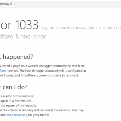 Lees meer over het artikel Som2day gebruikt een cloudflare tunnel