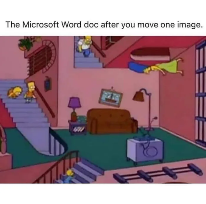 Je bekijkt nu The Microsoft Word after you move one image