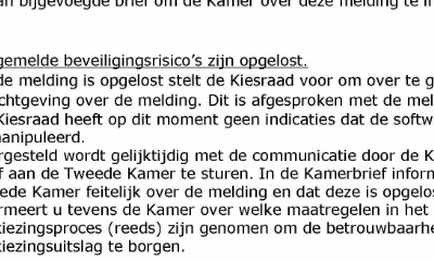 Lees meer over het artikel Stemcomputers waardeloos beveiligd