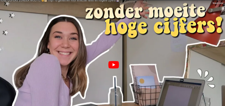 Lees meer over het artikel De beste studietips van Jiska – zonder moeite hoge cijfers