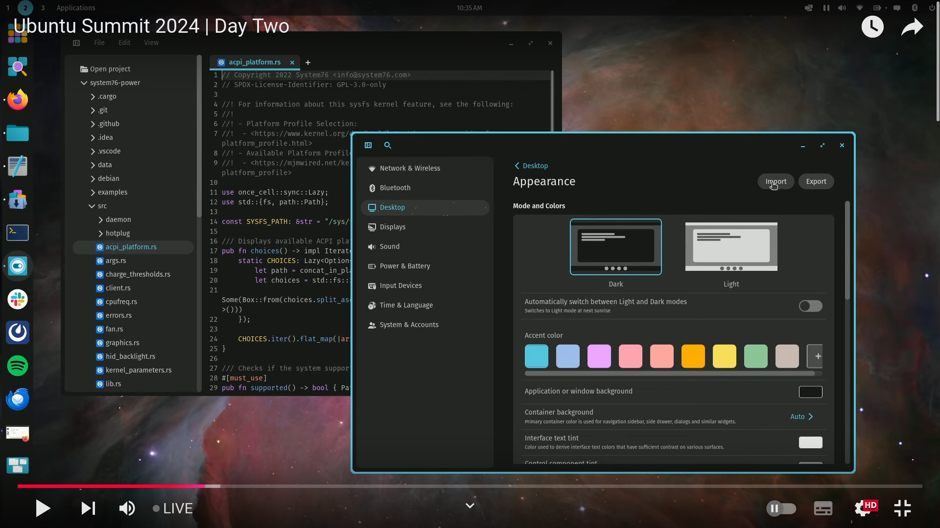 Je bekijkt nu Een theme voor Cosmic Desktop