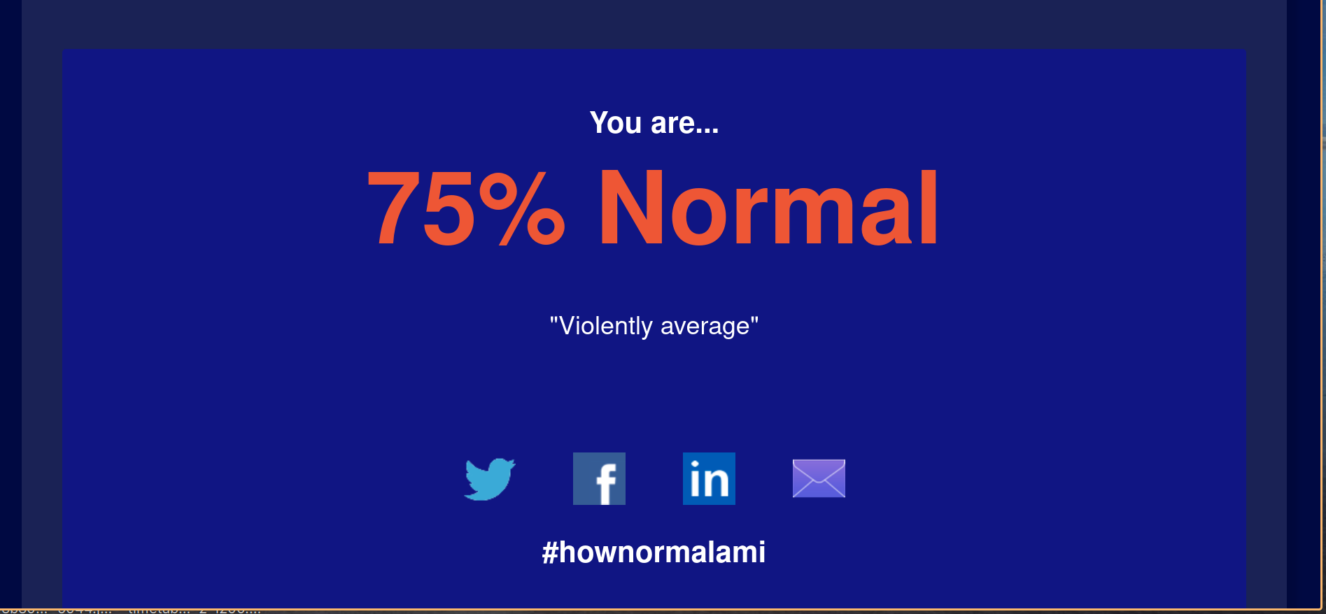 Je bekijkt nu Hoe normaal ben jij?