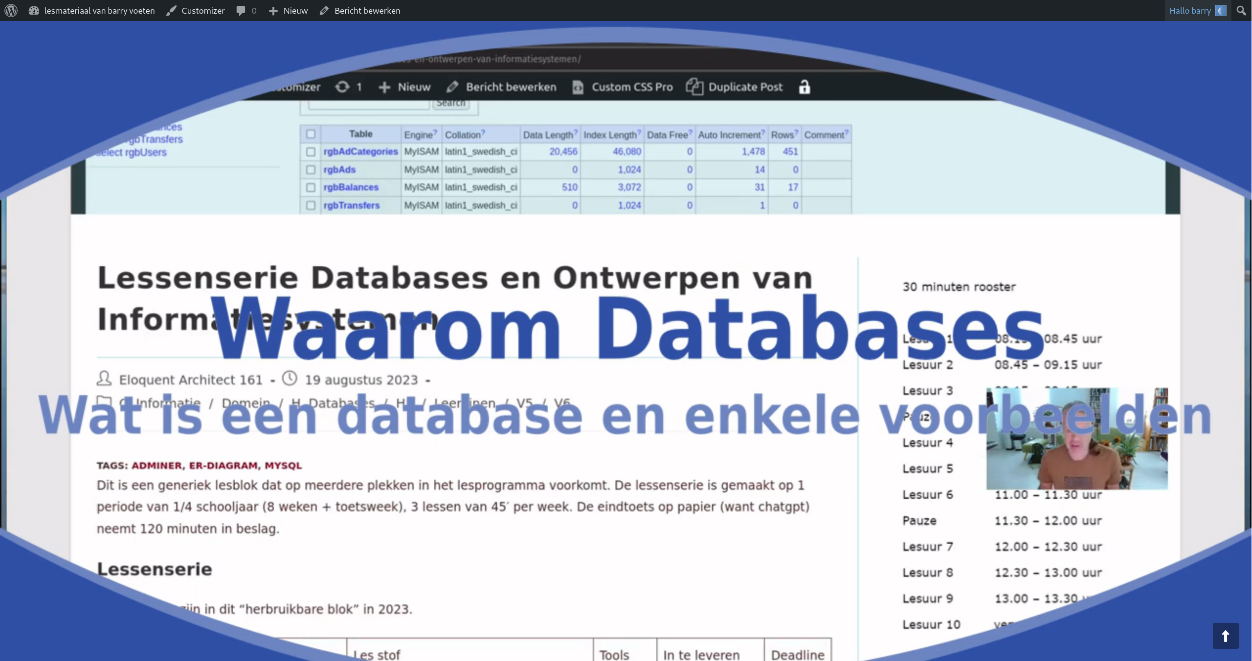 Je bekijkt nu Databases en adminer