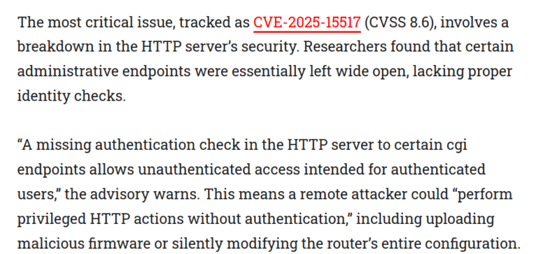 Lees meer over het artikel TP-link maakt beginnersfout in NX Router series